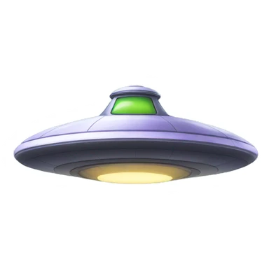 Flying saucer sticker