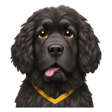 Newfoundland wearing an NFL Chiefs helmet sticker