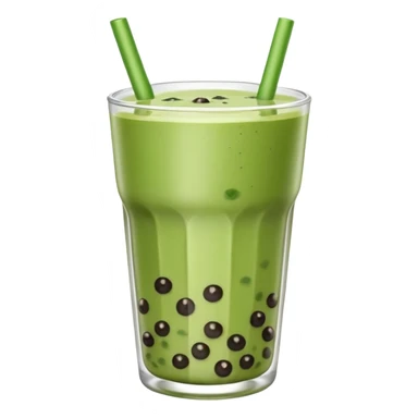 Boba tea matcha sticker