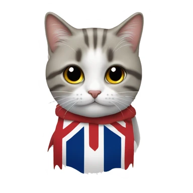 Chat avec des cœurs dans les yeux qui ont le motif du drapeau breton sticker