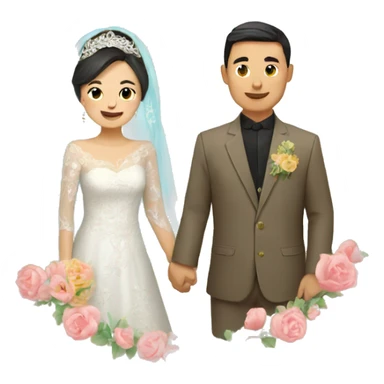 Kazakh wedding  sticker