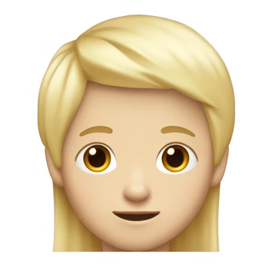Small Kid with very thin blonde Hair and the right Site of his face is bigger than the other sticker