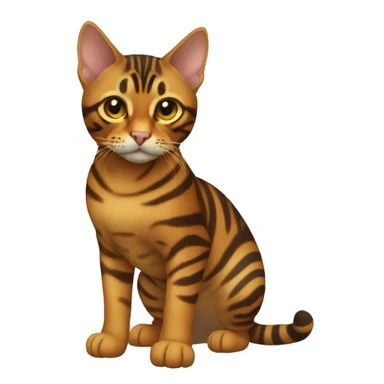 Toyger Cat Breed Full Body sticker