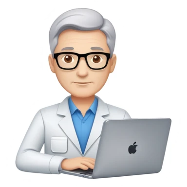 Middle IT Specialist with laptop and tablet, confident pose, moderately experienced face, showing mid-level technical skills sticker