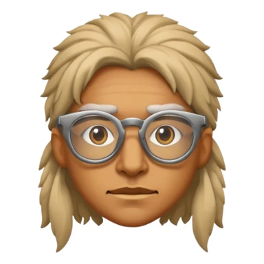 Glasses-Wearing wild Warrior sticker