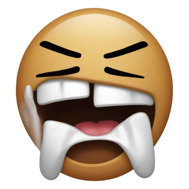 angry face sticking out tongue  sticker
