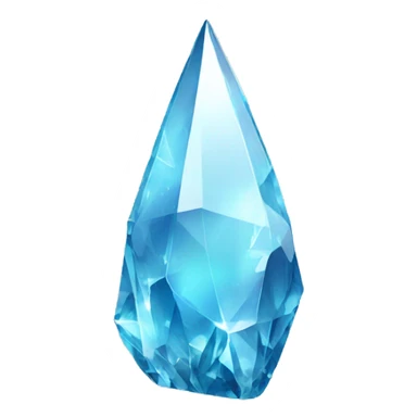 Shiny sparkly glass crystal shard sticker