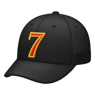 A black cap with the numbers 701  sticker