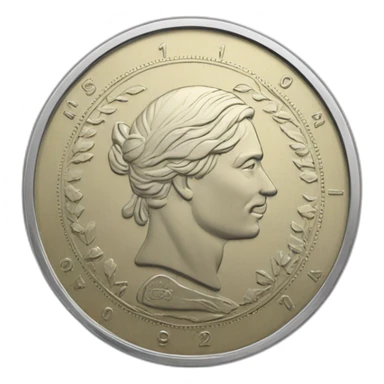 Latvian money coin sticker