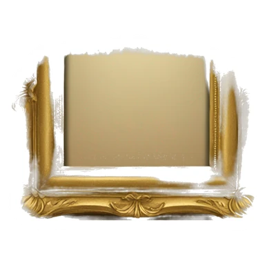 golden old photo frame like the one in friends sticker