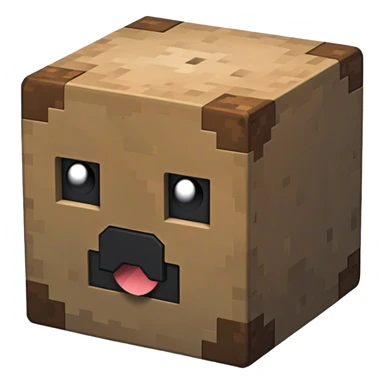 créer un émoji bloc de terre de minecraft sticker
