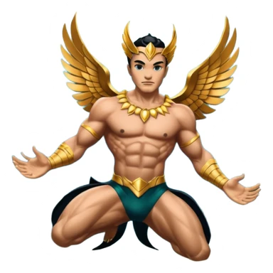 Namor from Black Panther 2, with winged ankles sticker