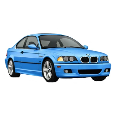 Blue 2001 BMW 330ci coupe sticker