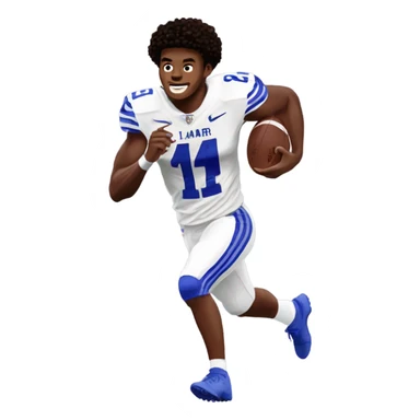 Josh Allen running over Lamar Jackson  sticker