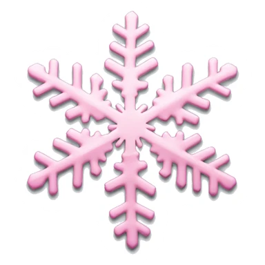 Light pink snowflake fancy  sticker
