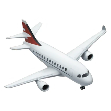 Plane flying above map from Atlanta to Peru  sticker