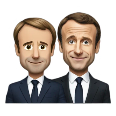 Emmanuel macron embrasse sarkozi sticker