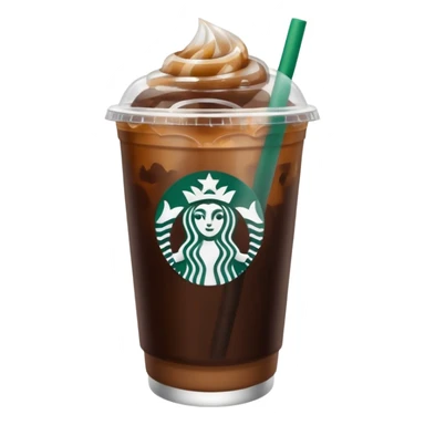 Iced coffee from Starbucks sticker