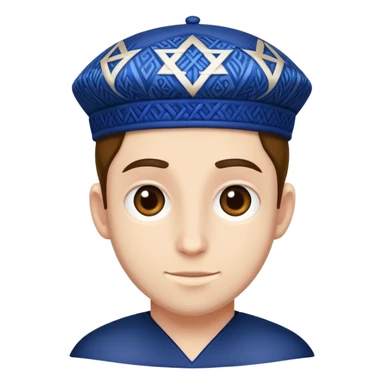 🤑 with yarmulke ￼  sticker