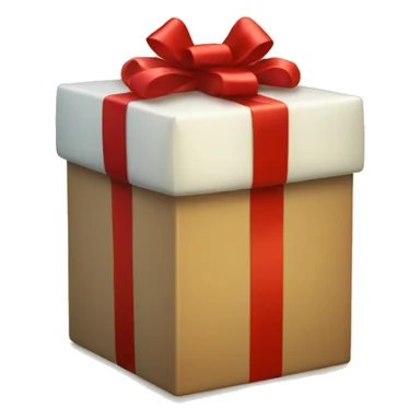 Christmas GIFTBOX with satin bow sticker