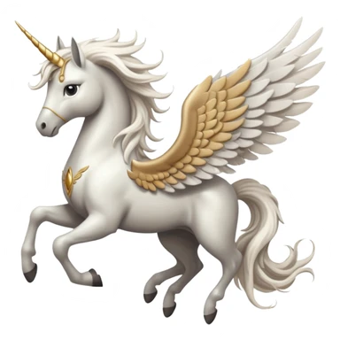 Whimsical pegasus  sticker