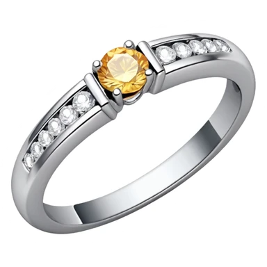 glitter white diamond married ring sticker