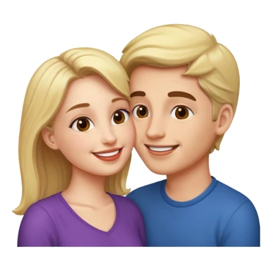 Lip kiss gf bf sticker