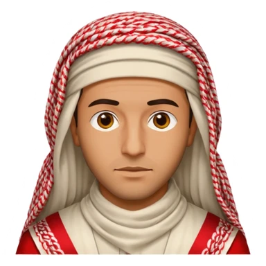 Emoji for a man wearing a Saudi Shemagh  sticker