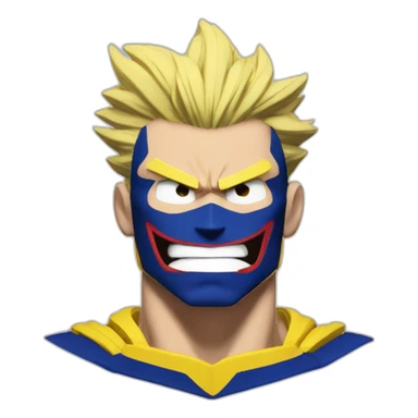 All might my hero academia motivated sticker