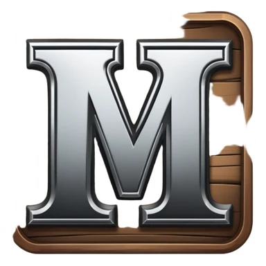 western cowboy style connected BLK letters with metallic silver outline, wild west typography, transparent background, only the black letters visible sticker