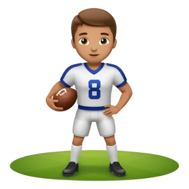 a football player in a match sticker