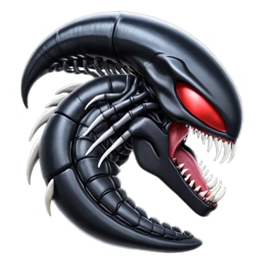 Venom-Xenomorph-Darkrai-Genesect-fusion  sticker