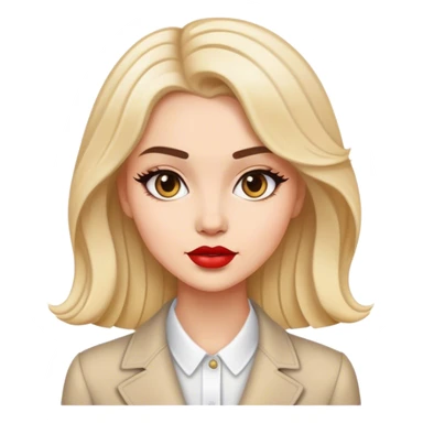 A fashionable lady styling sticker