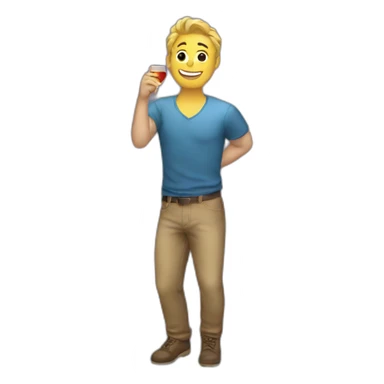 gay drunk friends from chat sticker