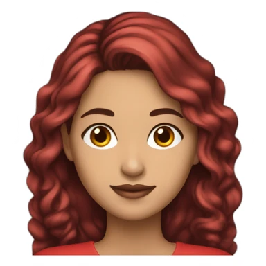 Profesora-joven-colombiana-cabello rojo sticker