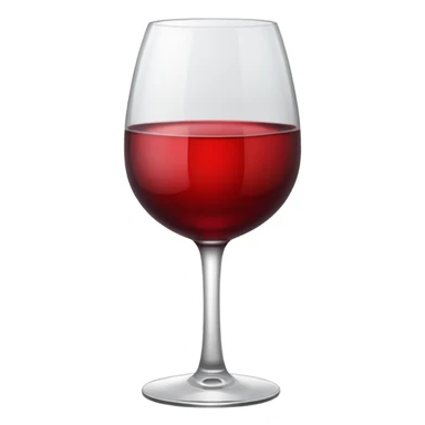 red Wine glass sticker