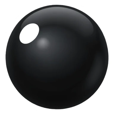 Black Ball with MB written on it. Nothing else no holes. sticker