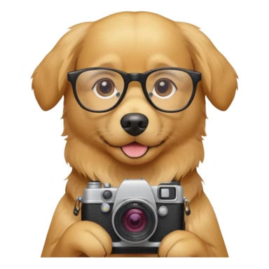 photographer dog sticker