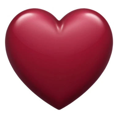 Maroon heart sticker