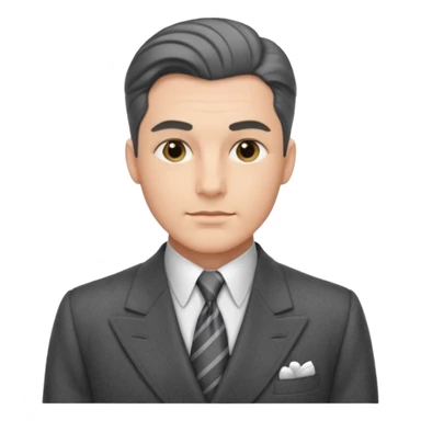 A person wearing a 1940s suit sticker