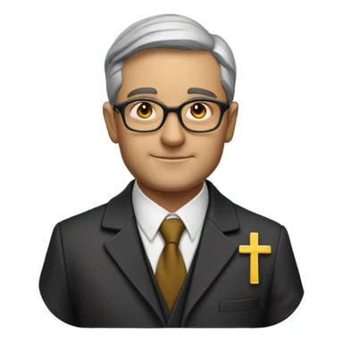 A professor CEO who is also a Catholic deacon sticker