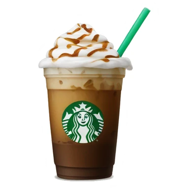 Iced Starbucks coffee sticker