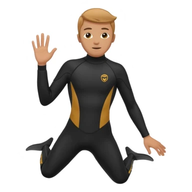 diver wetsuit only wetsuit sticker