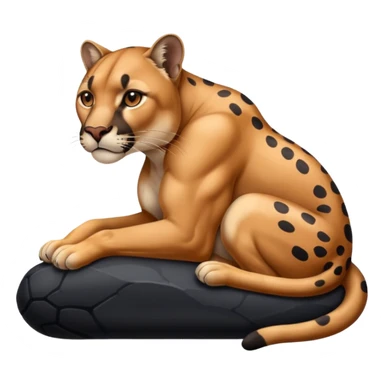 cougar and panther  sticker