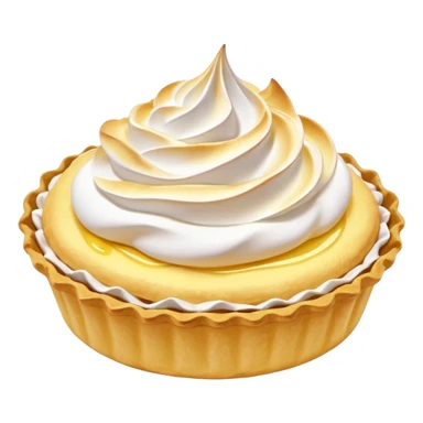 Lemon tartlet with meringue on top sticker