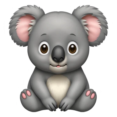 Nervous koala sticker