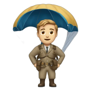 Jack Dawson with a parachute sticker