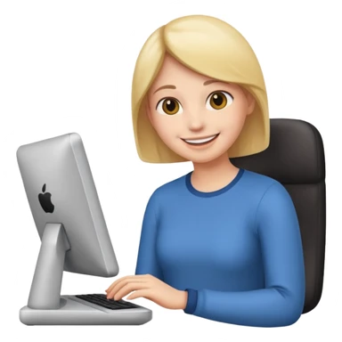 person using a computer or interacting with a device, user test emoji sticker