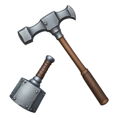 Medeival smithing hammer sticker