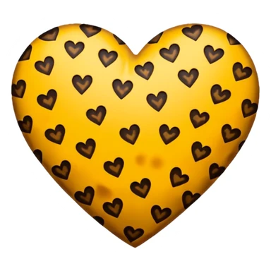 Animal print heart sticker